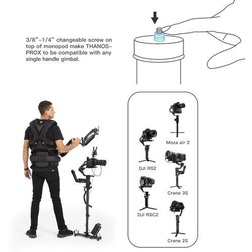 DigitalFoto Solution Limited THANOS-PROX Single-Handle Gimbal Supporting Stabilizer System - 4