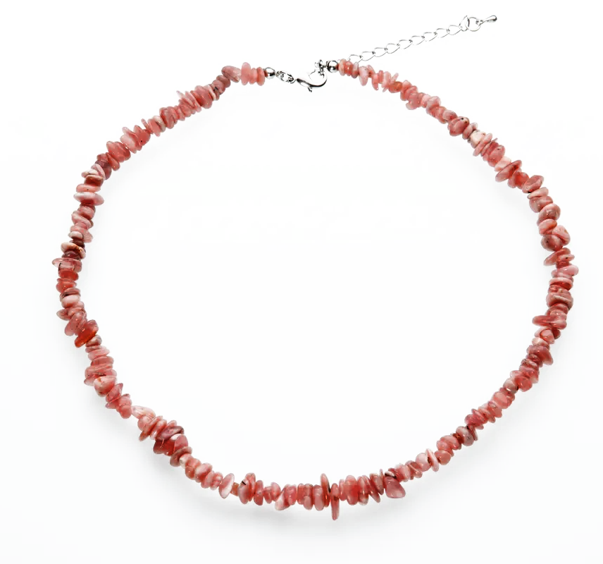 Rodokrosit Chip Halsband med lås