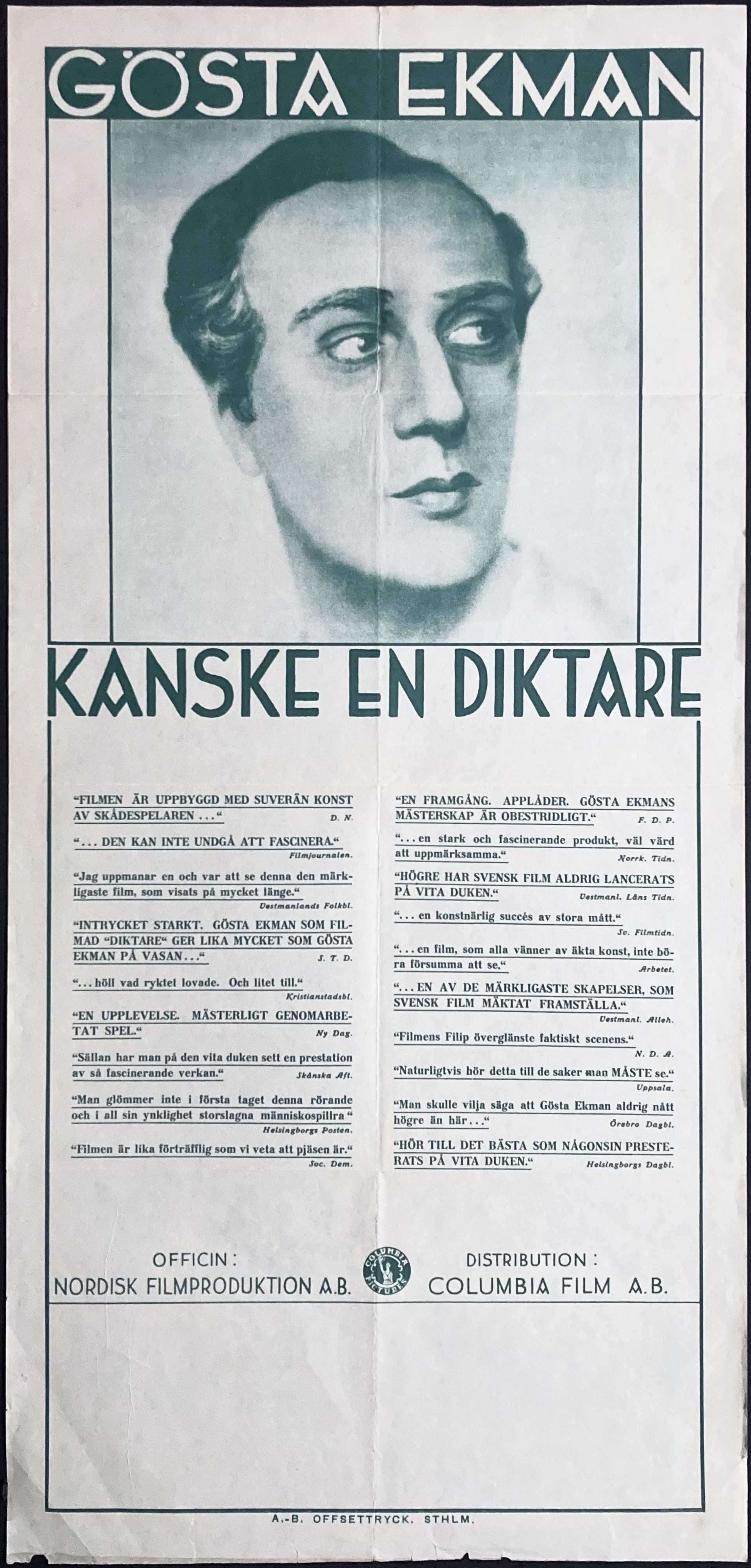 KANSKE EN DIKTARE (1933)