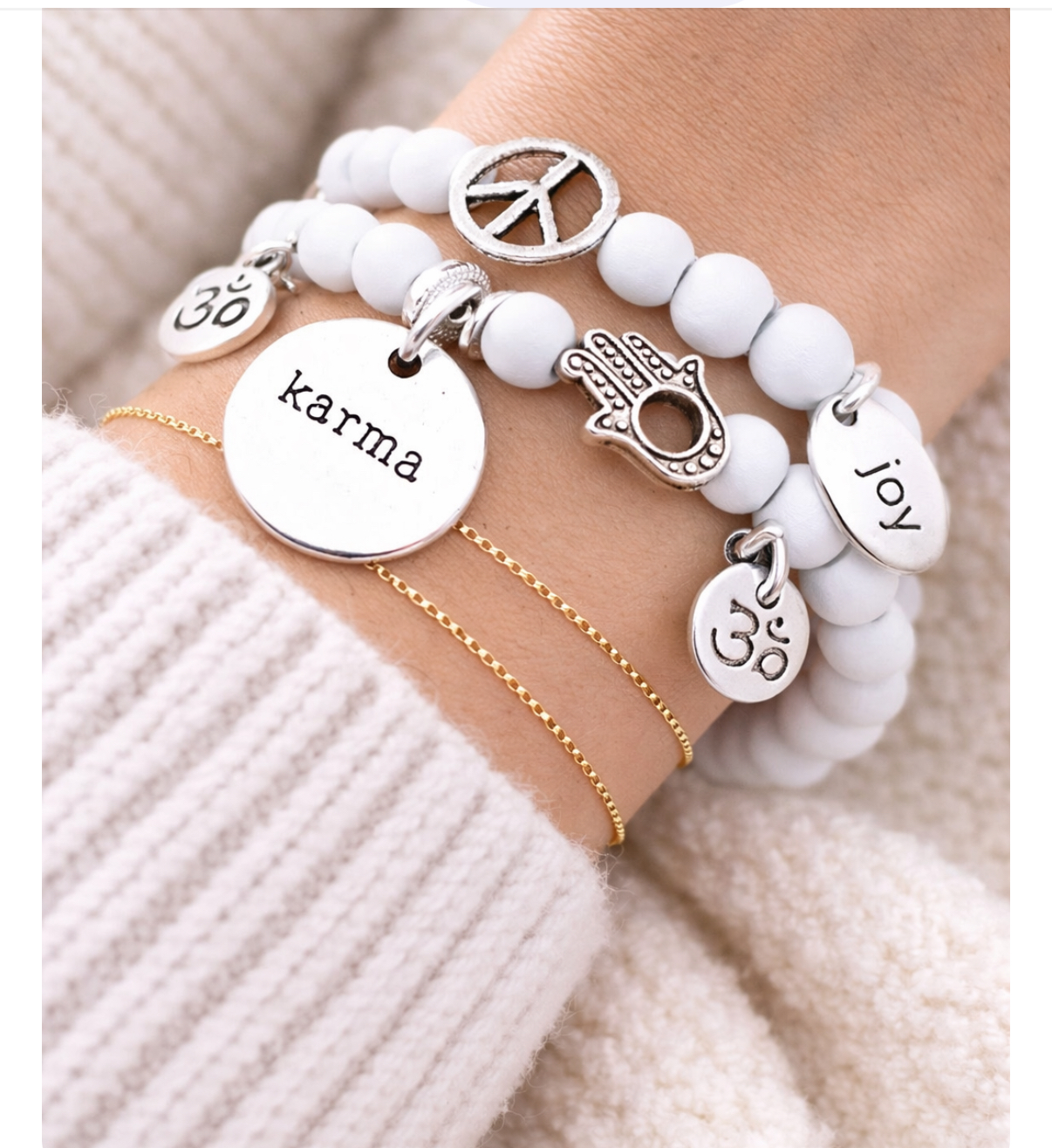 ••↠✶ bohemian yogaarmband karma & joy••↠✶