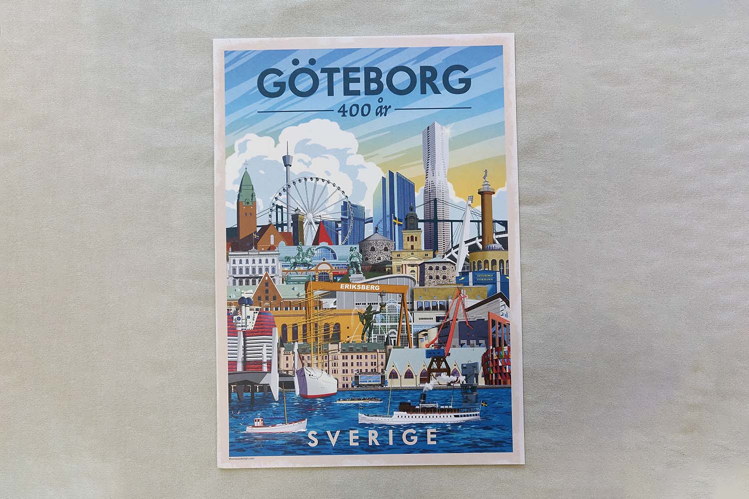 Göteborg 400 år poster A4