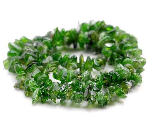 Grön Diopsid Chip Armband
