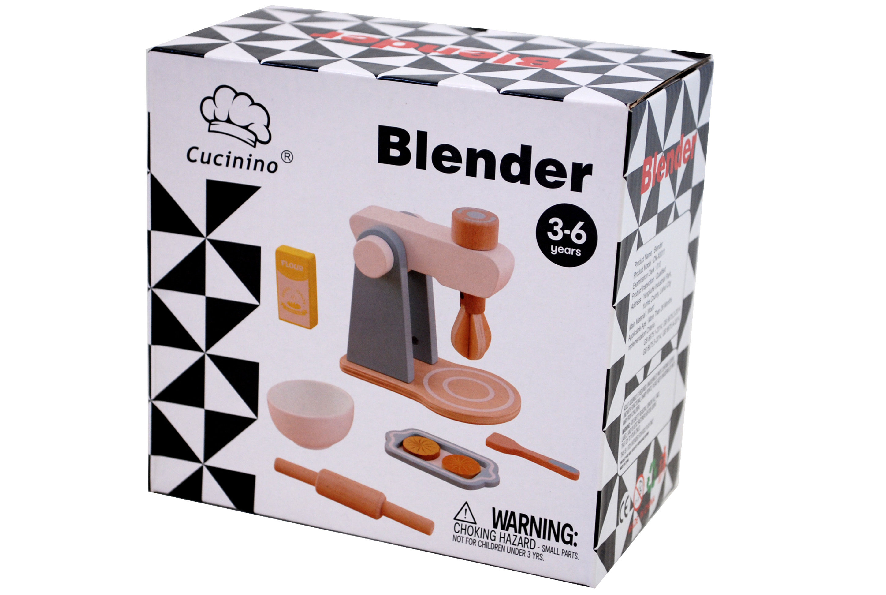 Mixer i Trä med Tillbehör - Alrico