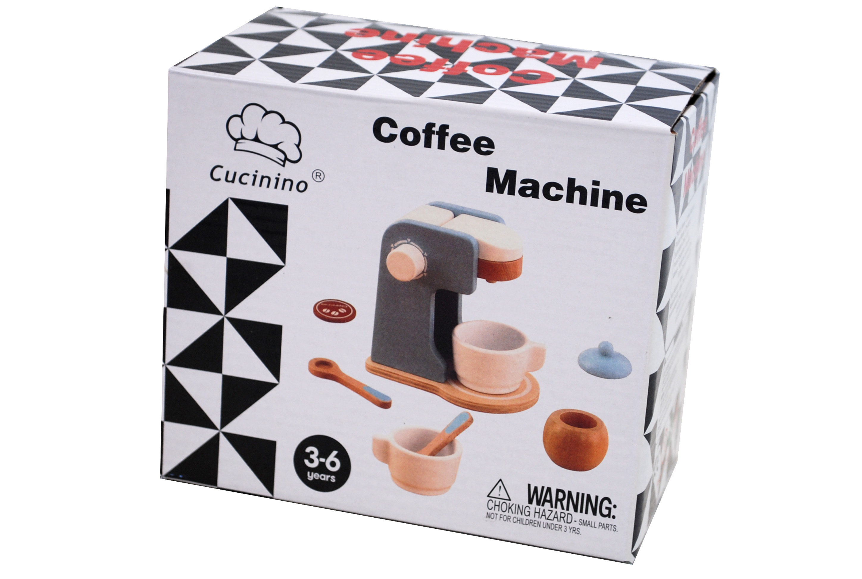 Kaffemaskin i Trä med Tillbehör - Alrico
