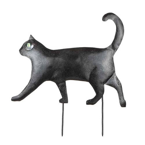 Katt för trädgård, kattstick, plåt, gående