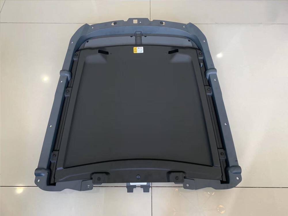 GT500 Style 1:1 Aluminium Huv - Olackad  (MUSTANG 15-17 V6, GT, Ecoboost) - 7