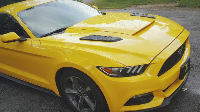 Huv Louvers - Olackade (MUSTANG 15-17 EcoBoost, V6) - 3