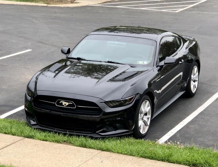 Huv Louvers - Olackade (MUSTANG 15-17 EcoBoost, V6) - 2