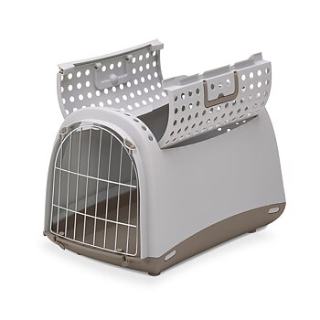 Imac Linus Open Transport Cage - Light gray