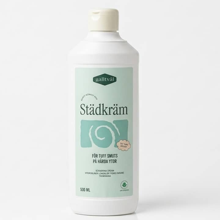 Städkräm en skurkräm från galltvål, 500 ml.