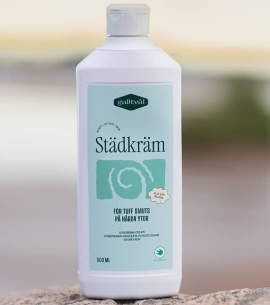 Städkräm är en skurkräm som tar bort tuff smuts.