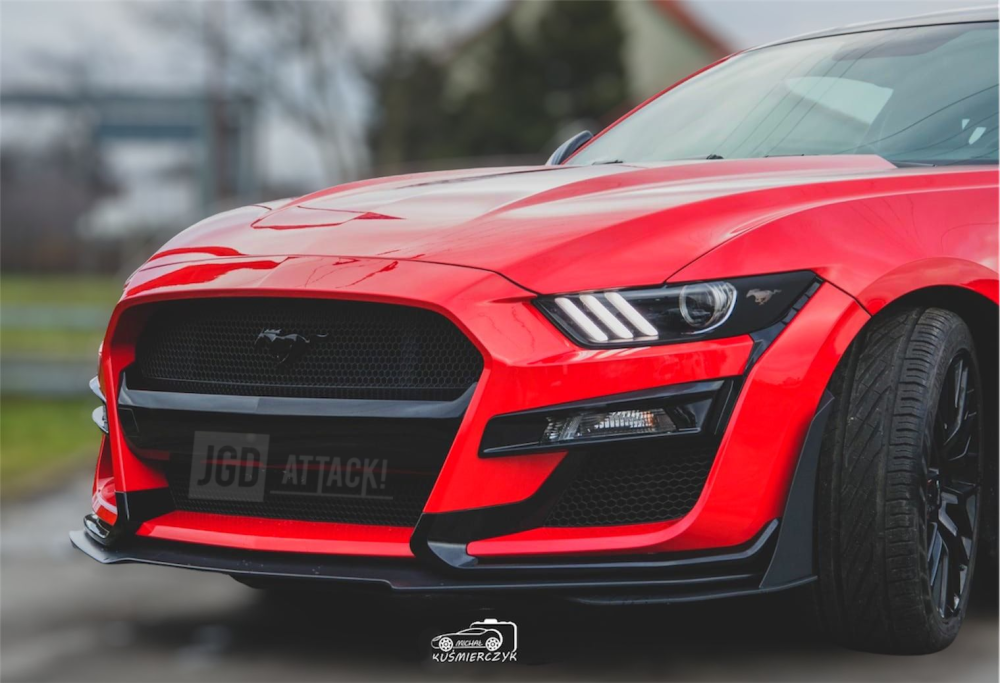 GT500 Style Stötfångare fram - Olackad (MUSTANG 15-17 EcoBoost, V6, GT)