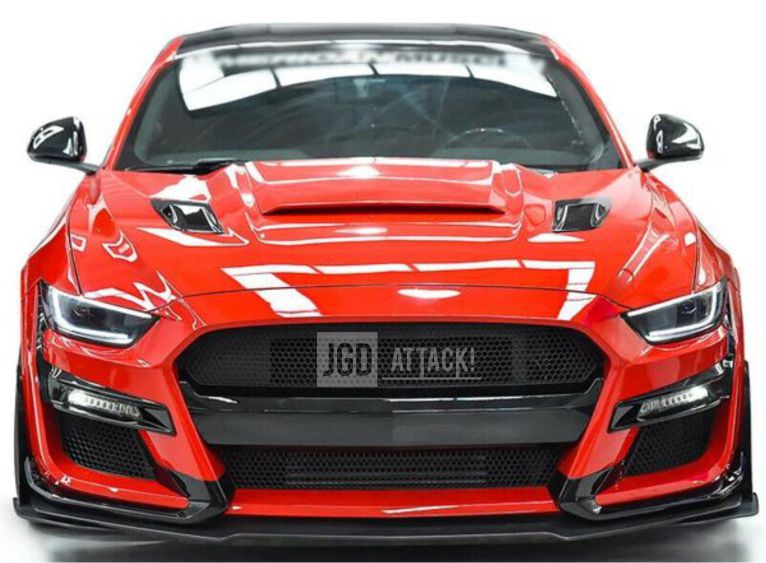 GT500 Style Stötfångare fram - Olackad (MUSTANG 15-17 EcoBoost, V6, GT) - 2
