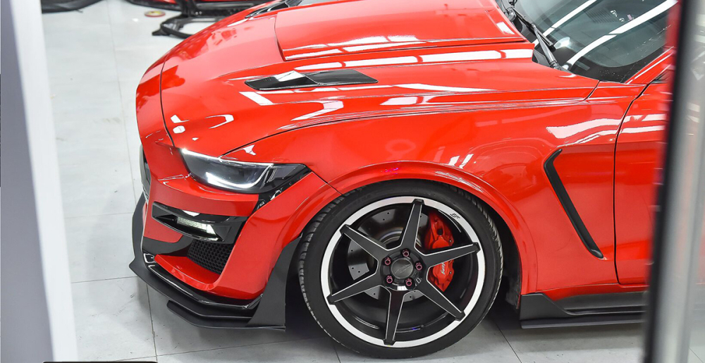 GT500 Style Stötfångare fram - Olackad (MUSTANG 15-17 EcoBoost, V6, GT) - 5