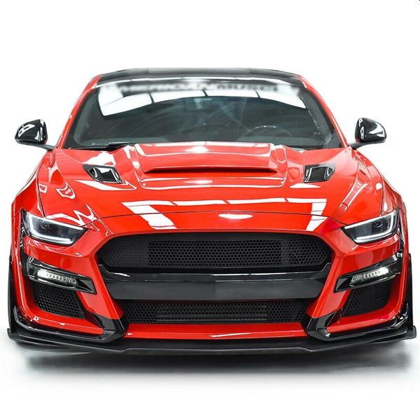 GT500 Style Stötfångare fram - Olackad (MUSTANG 15-17 EcoBoost, V6, GT) - 7