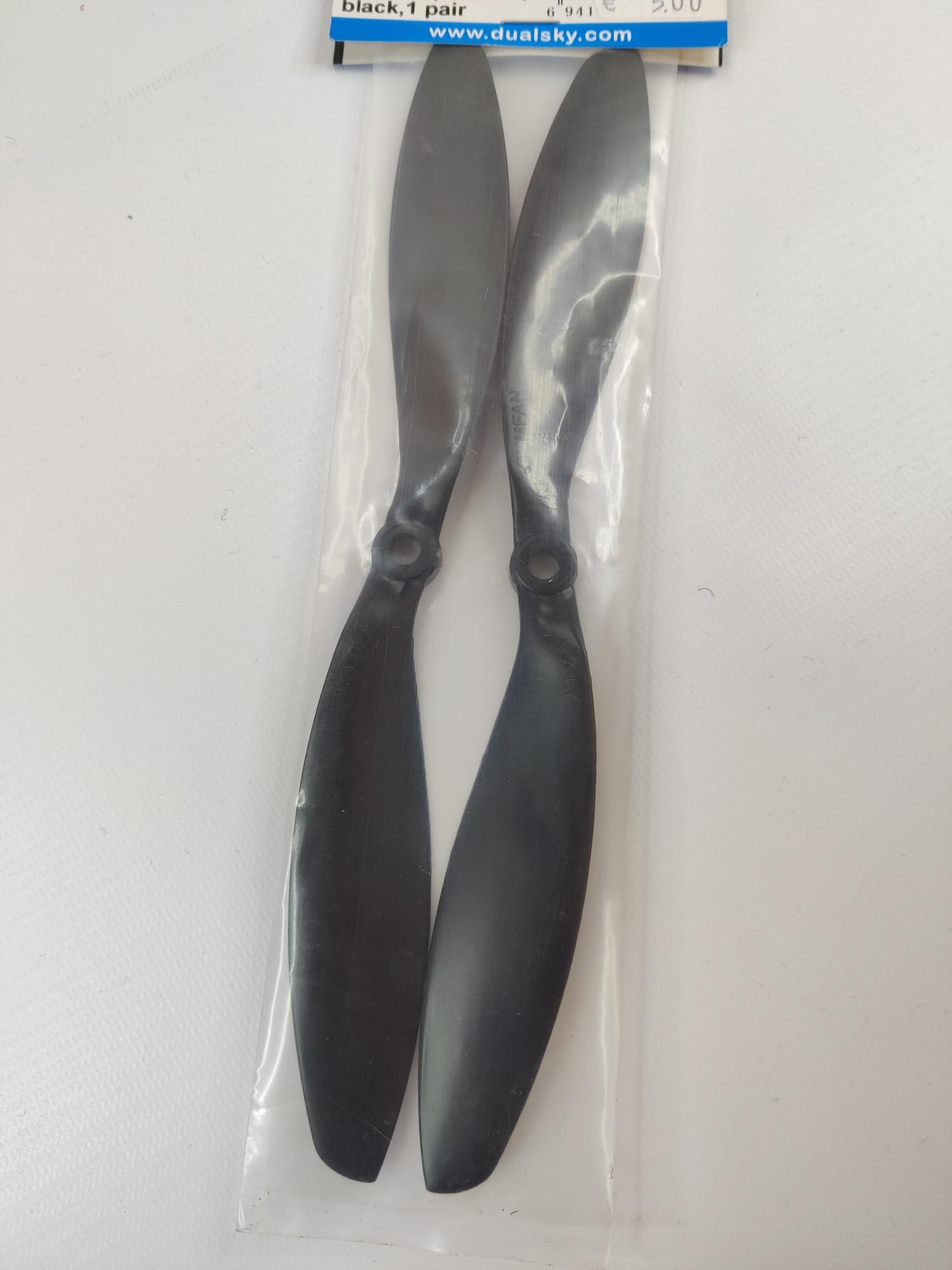 Dualsky h460-propeller 9" black 1 pair