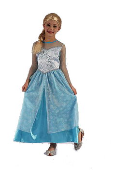 Prinsessklänning Frost 5-7 År - Alrico