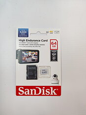 Sandisk 64gb high endurance microsdxc card with adapter