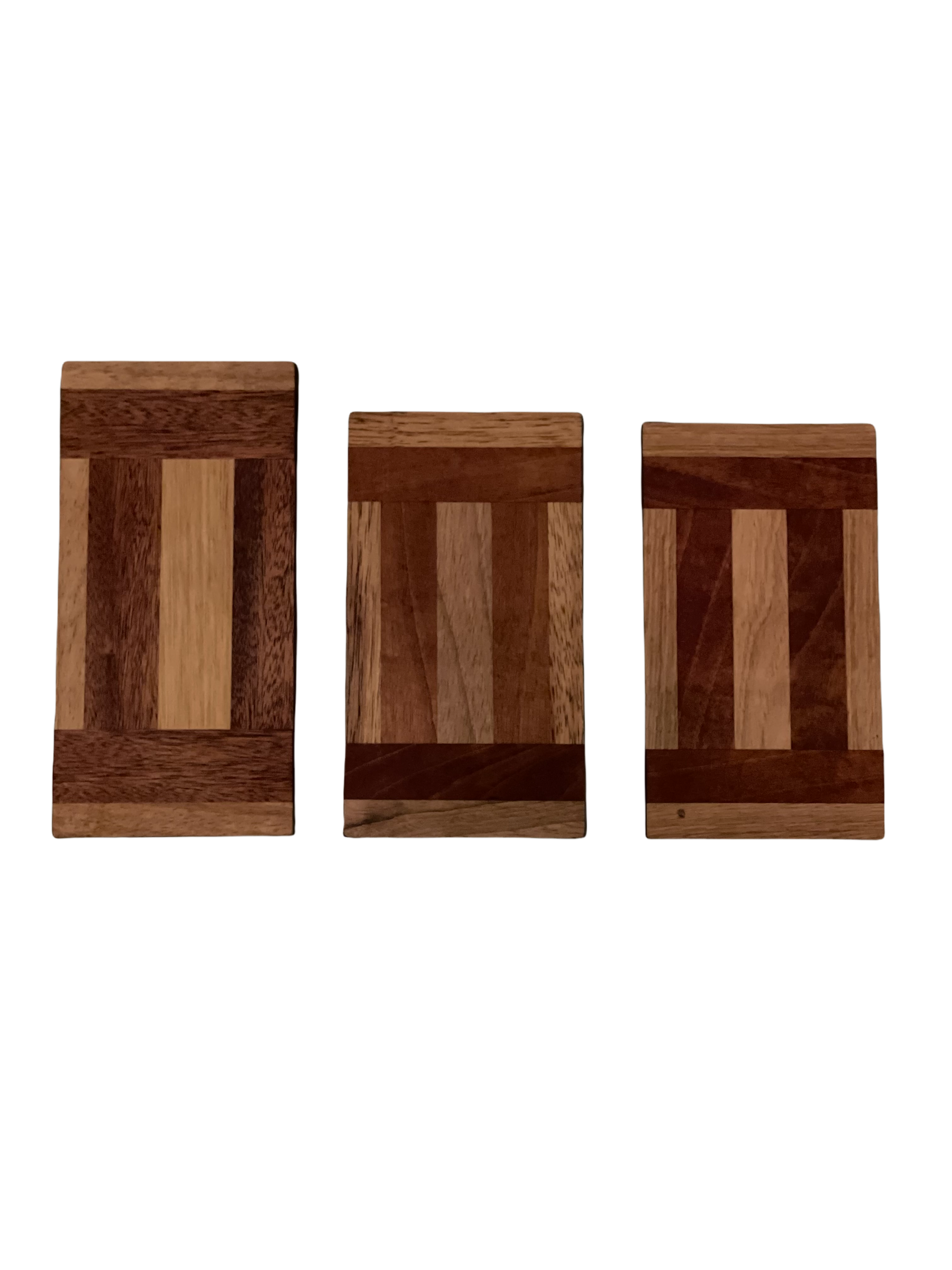 SMÖRGÅS/OST/SKÄRBRÄDA - 3-PACK - MAHOGNY/EK - USED - 2