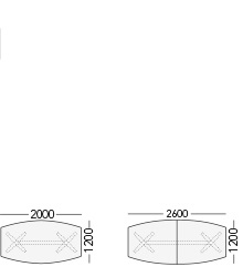 DNA konferensbord Höj och sänkbart 2000/2600x1200mm - 3