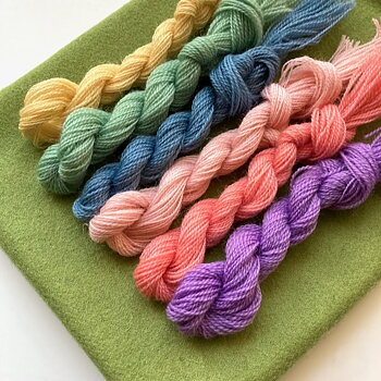 Wool Embroidery Kit 26E 60x40 cm DIY Pastel