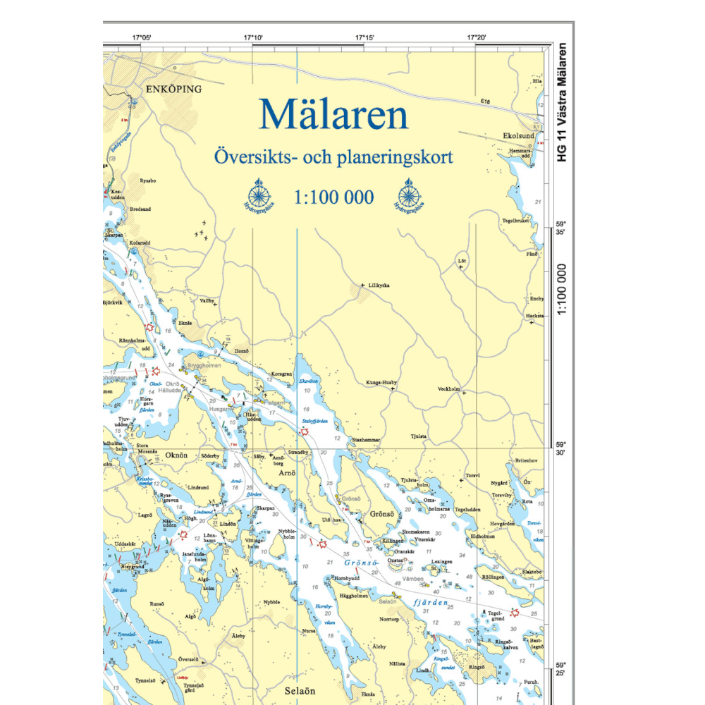 Übersichtskarte Mälaren