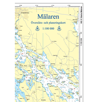 Nautical overview chart Mälaren