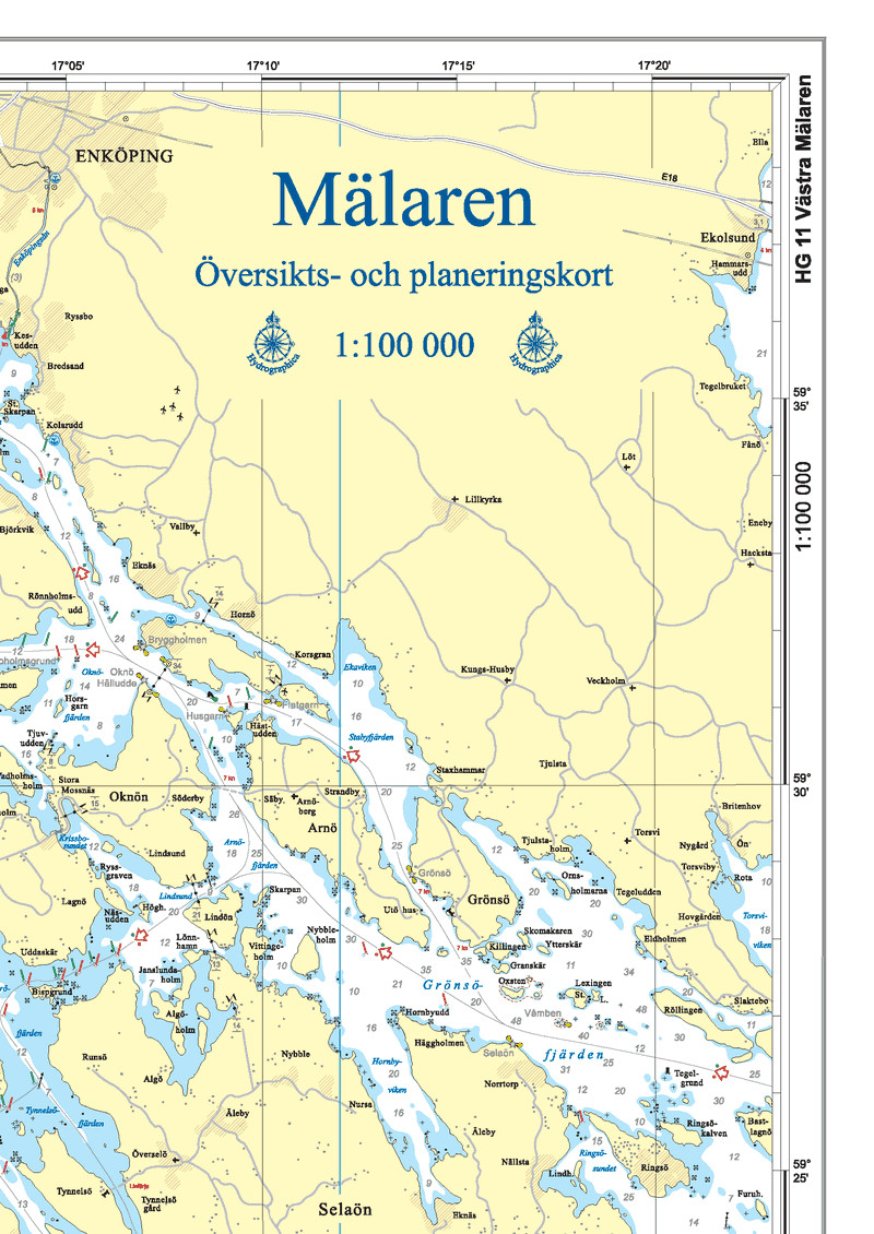 Übersichtskarte Mälaren