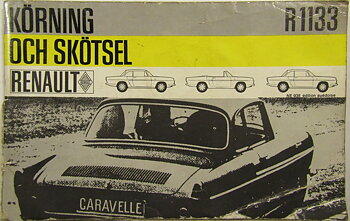 1963-1968 Renault Caravelle R 1133 Körning och skötsel