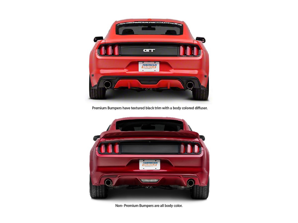 Bakre Stötfångare - PREMIUM (MUSTANG 15-17 Ecoboost, V6, GT) - 2