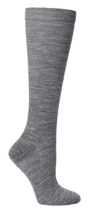 Stödstrumpor i Ull Grå