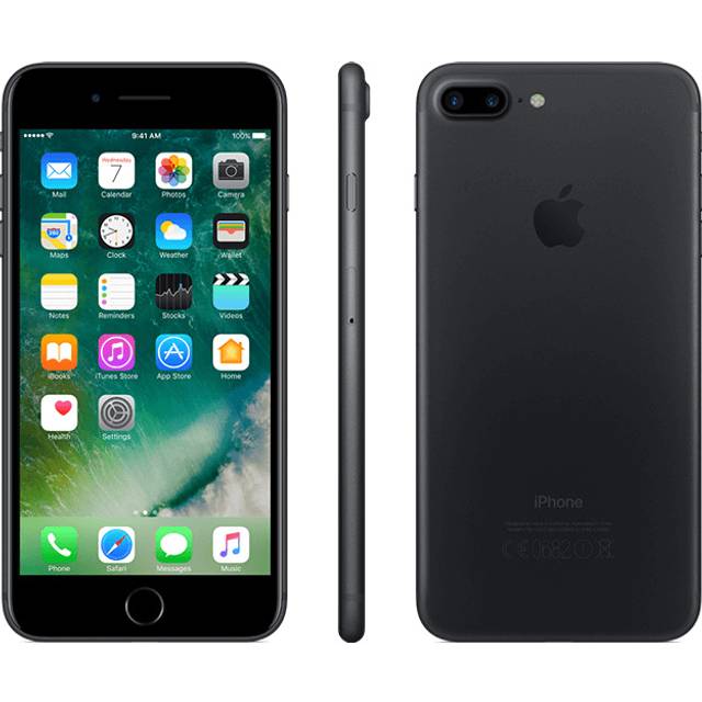 iPhone 7 Plus 256GB - 1 År Garanti Begagnad i Nyskick - Svart