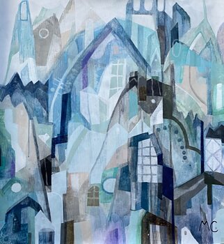 Såld! "Portrait of a city" tavla akryl orginal