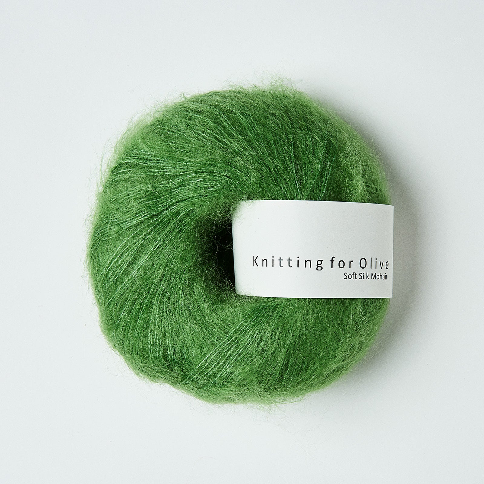 Soft silk Mohair clover green