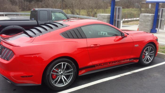 Cervini's Kvartsfönster Louvers (MUSTANG 15-21 Fastback) - 4