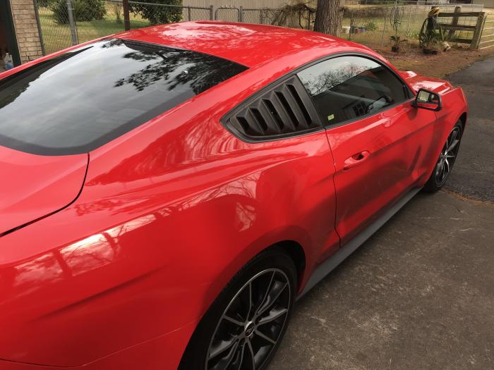 Vintage Kvartsfönster Louvers (MUSTANG 15-21 Fastback) - 3