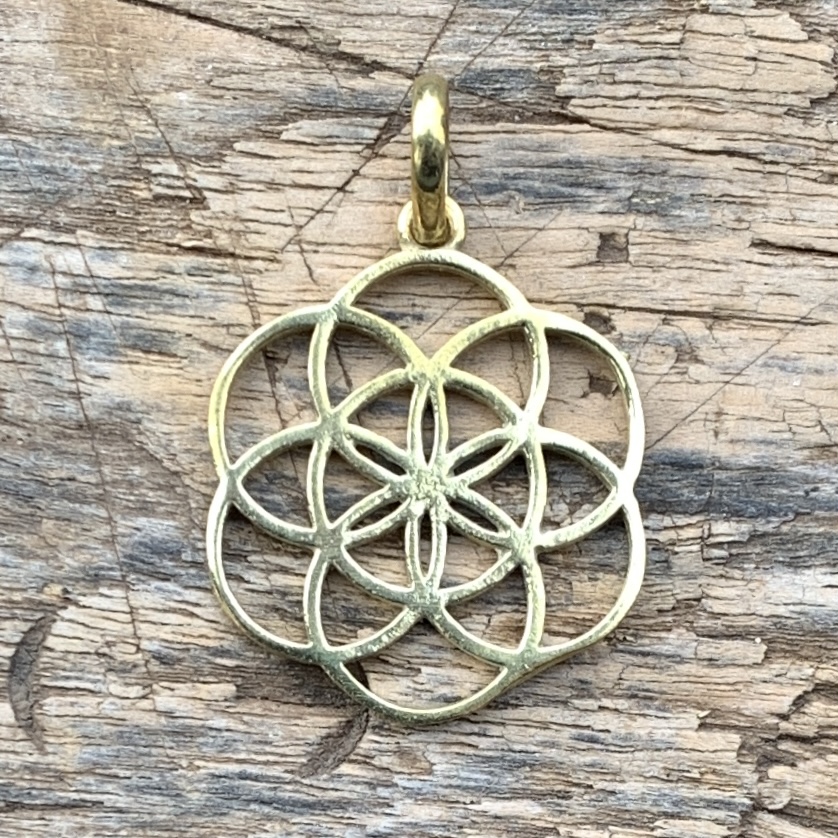 Hänge - Mässing - Seed of Life 