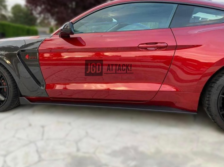 GT350 Style Sidokjol (MUSTANG 15-21 Ecoboost, V6, GT) - 4