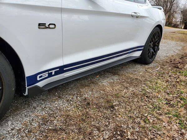 GT350 Style Sidokjol (MUSTANG 15-21 Ecoboost, V6, GT) - 11