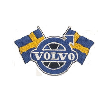 VOLVO Flag Emblem Embroidery badge.