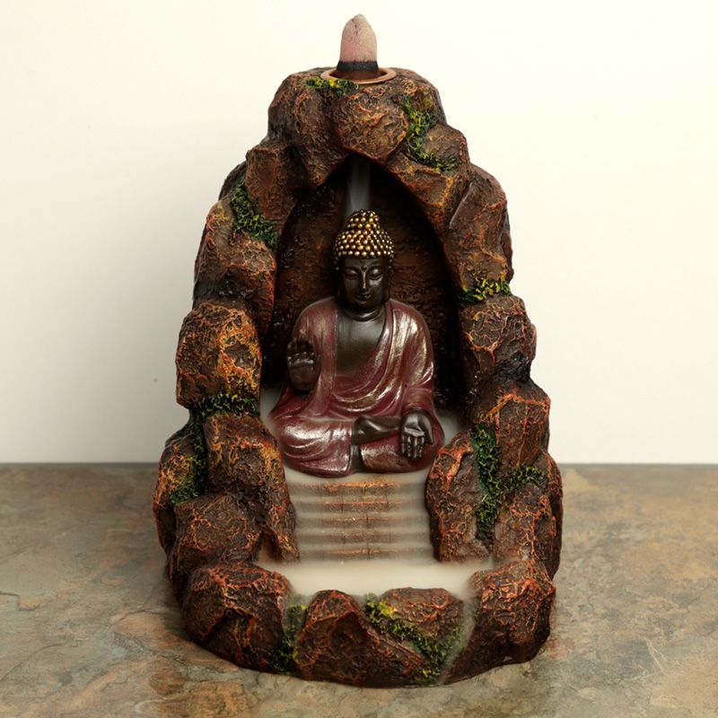 Thai Buddha backflow rökelse brännare