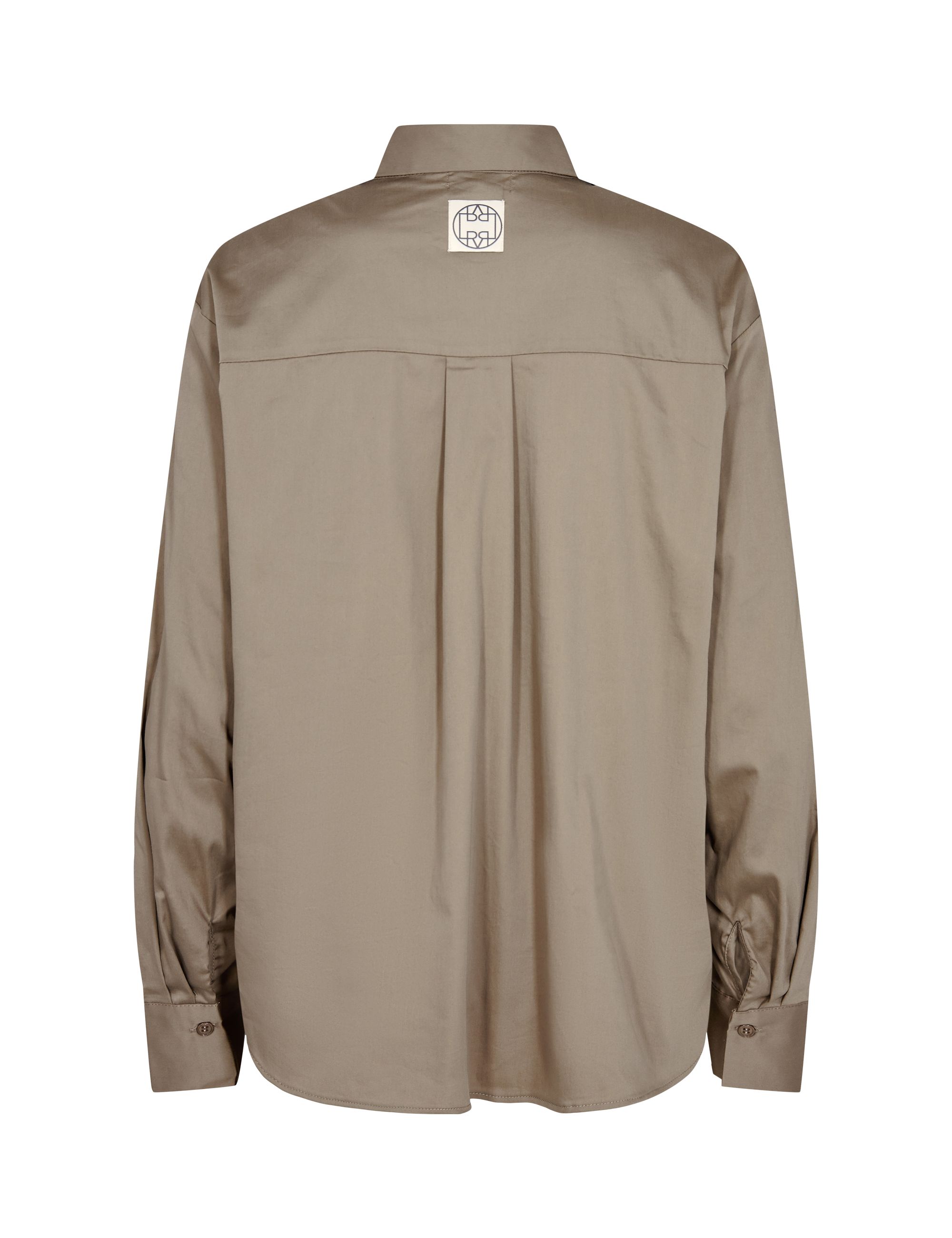 Levéte Room - Isla  Solid Shirt 55 Khaki - 2