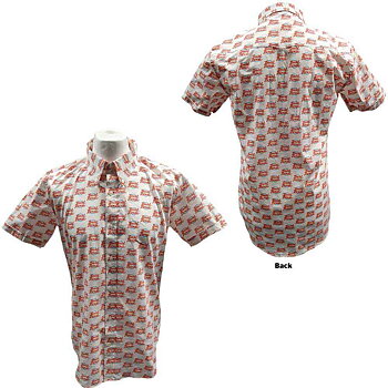 David Bowie Unisex Casual Shirt: Logo Pattern (All Over Print) (Large)