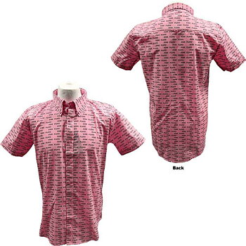 Pink Floyd Unisex Casual Shirt: Courier Pattern (All Over Print) (X-Large)