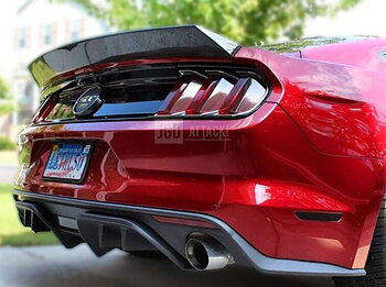 R SPEC Singel Utblås Bakre Diffuser (MUSTANG 15-17 GT Premium, EcoBoost Premium)