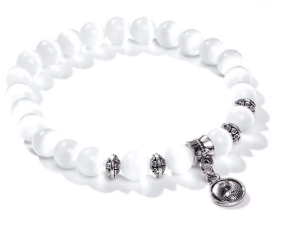 Kattöga Armband med Yin Yang - Balans