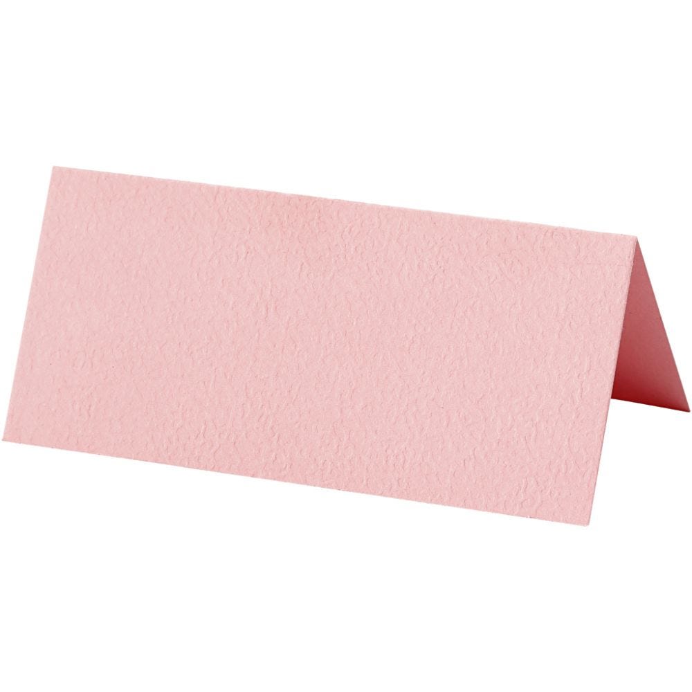 Placeringskort | 10-pack | Ljusrosa