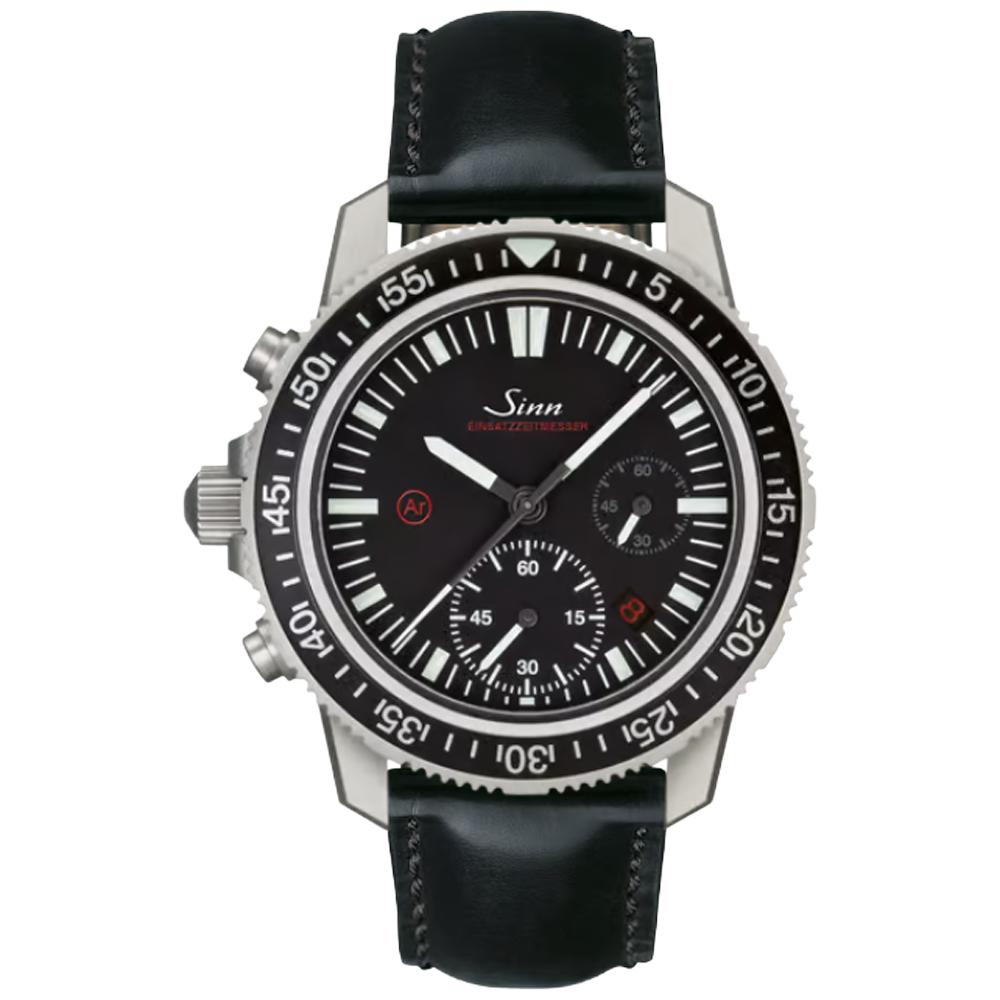 613.011 Sinn EZM 13.1 vintage svart läderband