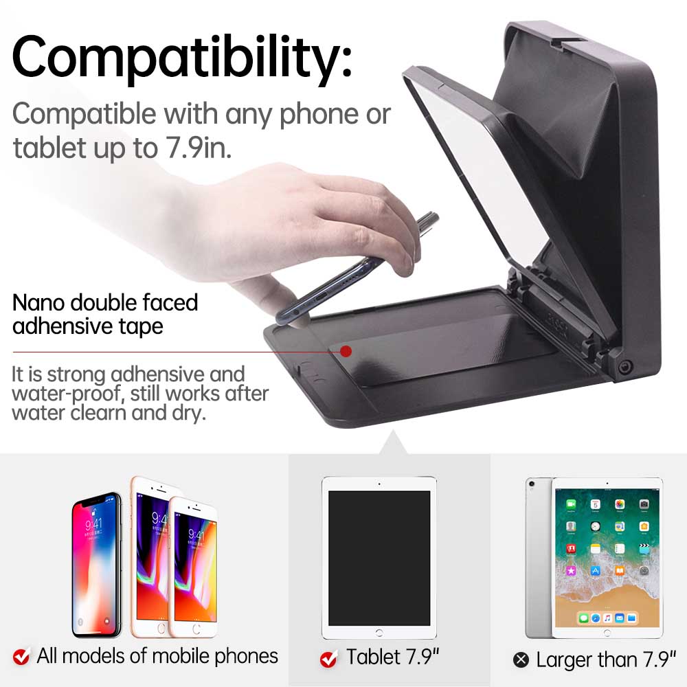 LENSGO TC7 Teleprompter For Dslr Smarpthone Ipad With Remote - 3