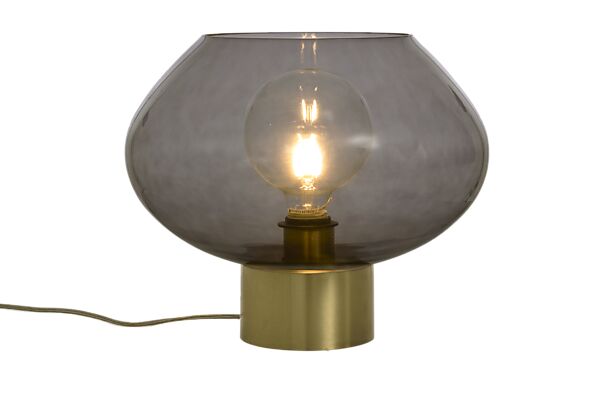 BELL bordlampa stor, matt mässing/rök - Aneta Lighting